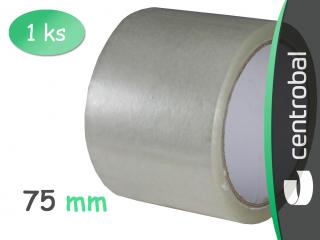 Lepící páska akrylát 75 mm - transparent
