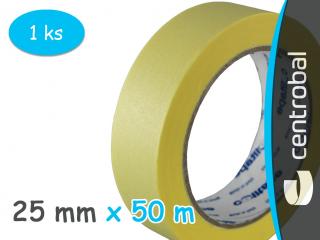 Lepící páska krepová  COLLTAPE 25mm x 50m / 60 °C