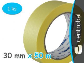 Lepící páska krepová  COLLTAPE 30 mm x 50 m / 60 °C