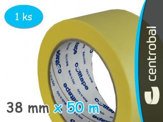 Lepící páska krepová COLLTAPE 38 mm x 50 m  / 60 °C