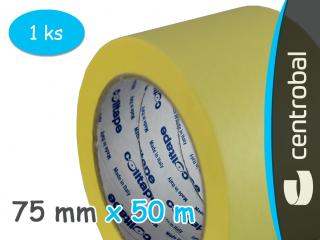 Lepící páska krepová  COLLTAPE 75 mm x 50 m / 60 °C
