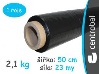 Průtažná folie ruční 2,24kg, černá  23µm