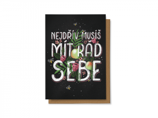 Nejdřív musíš mít rád sebe