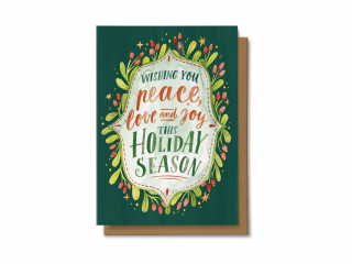 Wishing you peace, love and  joy this holiday season.