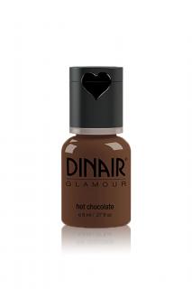 Dinair Airbrush Eyebrows GLAMOUR - Barva na obočí Odstín: hot chocolate