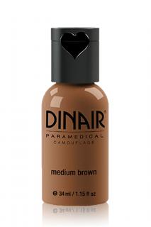 Dinair Airbrush Make-up CAMOUFLAGE paramedical Barva: medium brown, Velikost: 34 ml