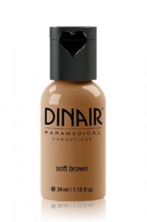 Dinair Airbrush Make-up CAMOUFLAGE paramedical Barva: soft brown, Velikost: 34 ml