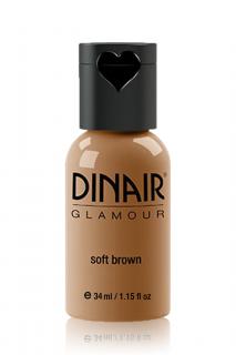 Dinair Airbrush Make-up GLAMOUR natural Barva: soft brown, Velikost: 34 ml