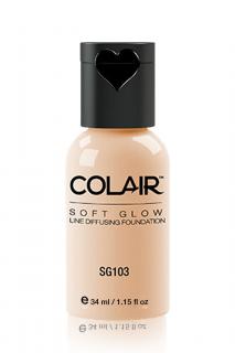 Dinair Airbrush Make-up SOFT GLOW pudrový Barva: SG103 alabaster, Velikost: 34 ml