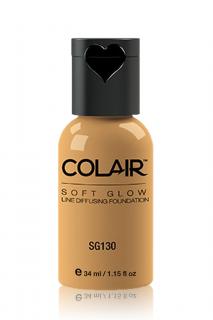 Dinair Airbrush Make-up SOFT GLOW pudrový Barva: SG130 dk. golden beige, Velikost: 34 ml