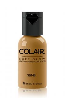 Dinair Airbrush Make-up SOFT GLOW pudrový Barva: SG146 golden olive, Velikost: 34 ml