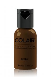 Dinair Airbrush Make-up SOFT GLOW pudrový Barva: SG185 dk. brown, Velikost: 34 ml