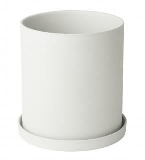 Květináč porcelánový bílý průměr 12,5cm nona