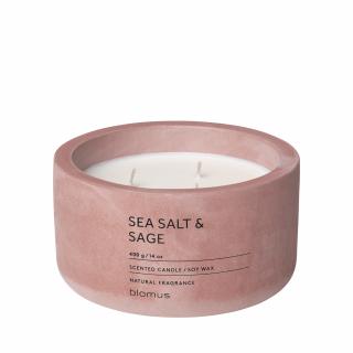 Vonná svíčka ze sojového vosku Sea Salt & Sage velká FRAGA BLOMUS