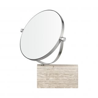 Zrcadlo nástěnné mramorové  šedé lamura