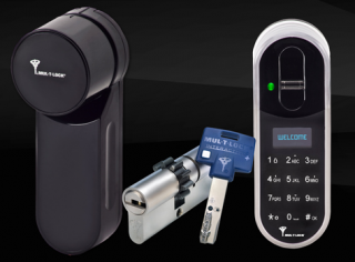 mul-t-lock Chytrý zámek ENTR BLACK edition + čtečka otisků prstů + cylindrická vložka Velikost: 115 mm (40x75)