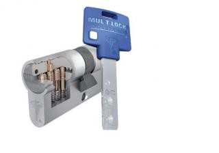 mul-t-lock MTL600 půlvložka Velikost: 39,5 mm (30x9,5)