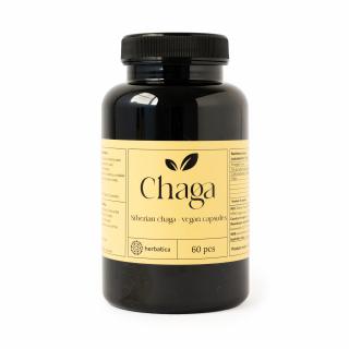 Čaga sibiřská - 60 veganských kapslí (300mg/ kapsle)- Herbatica