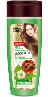 Kopřivový šampon na suché a tenké vlasy s mátou a heřmánkem -Fitokosmetik - 270 ml