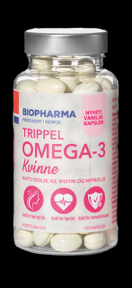 Trippel Omega 3 pro ženy - Biopharma - 120 kapslí