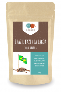 Brazil Fazenda Lagoa - káva - dárkové balení Velikost balení: 1000 g, Způsob mletí: Celá zrna