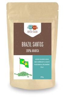 Brazil Santos - zelená káva Velikost balení: 1000 g, Způsob mletí: Celá zrna