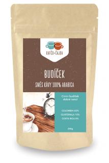 Budíček - směs kávy Velikost balení: 250 g, Způsob mletí: Moka (střední)