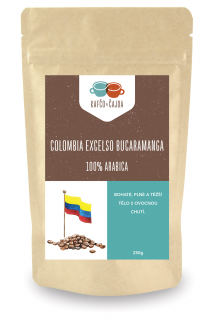 Colombia Excelso Bucaramanga - káva Velikost balení: 250 g, Způsob mletí: Překapávaná (hrubá)