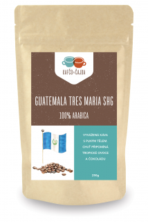 Guatemala Tres Maria SHG - káva - dárkové balení Velikost balení: 1000 g, Způsob mletí: Espresso (střední)