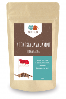 Indonesia Java Jampit - káva - dárkové balení Velikost balení: 1000 g, Způsob mletí: French press (velmi hrubá)