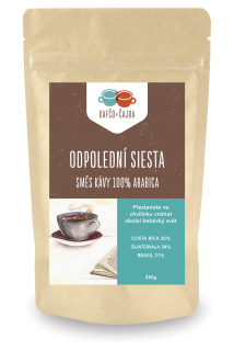 Odpolední siesta - směs kávy Velikost balení: 1000 g, Způsob mletí: Celá zrna