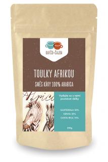 Toulky Afrikou - směs kávy - dárkové balení Velikost balení: 1000 g, Způsob mletí: French press (velmi hrubá)