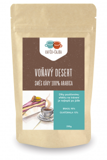 Voňavý desert - směs kávy - dárkové balení Velikost balení: 1000 g, Způsob mletí: Celá zrna