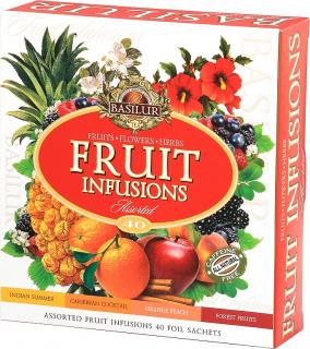BASILUR Fruit Infusions Assorted DRUH: přebal 40 gastro sáčků (40x1,8g)