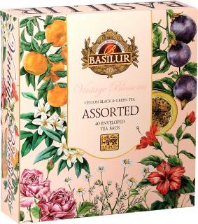 BASILUR Vintage Blossoms Assorted přebal 40 gastro sáčků (40x1,5g)