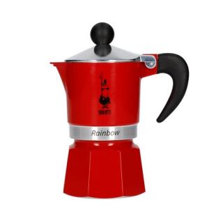 Bialetti Moka konvička Rainbow velikost: 1 šálek 50 ml červená