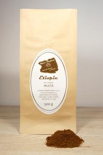Etiopie mletá Druh mletí: Espresso - Pákový kávovar, Sáček: 500 g