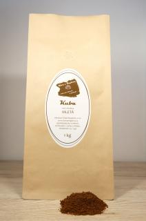 Kuba mletá Druh mletí: Filtrovaná káva (V60), Vakuum pot - Střední mletí hrubší, Sáček: 1 kg