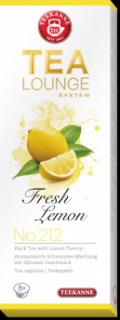 Tealounge kapslové sypané čaje Druhy čajů: Fresh Lemon No. 212 - 8 kapslí