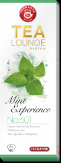 Tealounge kapslové sypané čaje Druhy čajů: Mint Experience No. 601 - 8 kapslí