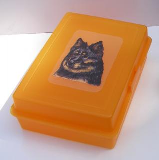 Plastový box velký s chodským psem (objem 2,4 l)