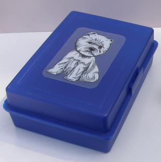 Plastový box velký s westíkem (objem 2,4 l)