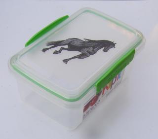 Svačinový box Sistema - fríský kůň (objem 1 litr)