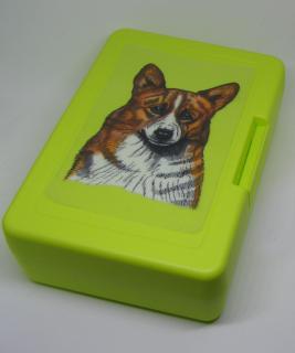 Welshcorgi Pembroke - plastový box (objem 0,9 l / 1,2 l)