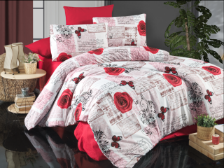 Bavlněný povlak na polštář Red roses Rozměr: 70x90