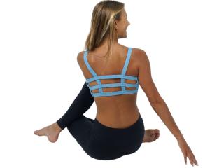 SARASWATI BAMBOO SPORTOVNÍ PODPRSENKA  baby blue  Velikost: L