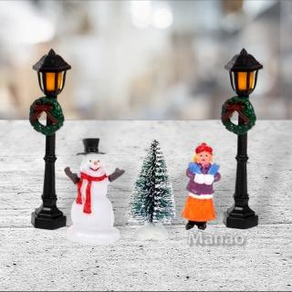 Sněhulák k dekorování vesničky (Platový sněhuláček k dekoraci)