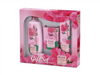 BioFresh Dámský dárkový set šampon, přírodní mýdlo a krém na ruce Rose of Bulgaria 505 ml
