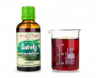 Bylinné kapky Šalvěj červenokořenná (Dan Shen) - tinktura 50 ml