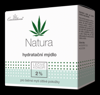 Cannaderm Natura hydratační mýdlo 100g